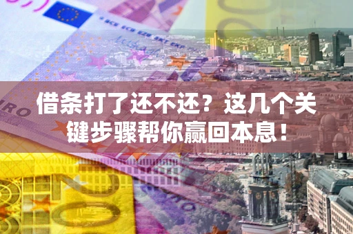 济南借条打了还不还？这几个关键步骤帮你赢回本息！