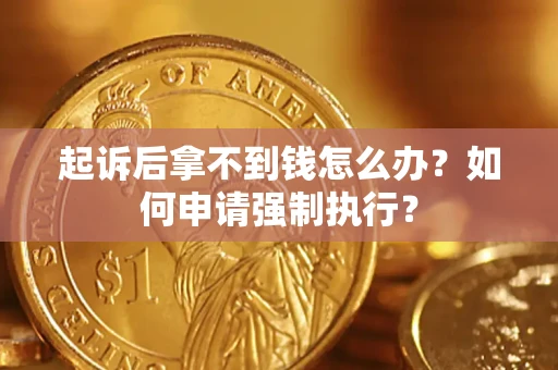 济南起诉后拿不到钱怎么办？如何申请强制执行？