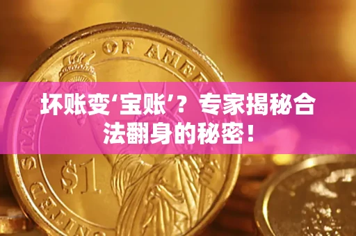 济南坏账变‘宝账’？专家揭秘合法翻身的秘密！