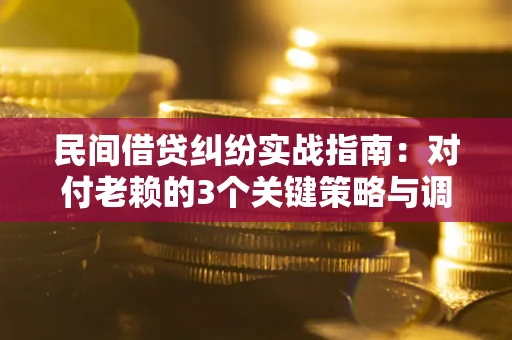 济南民间借贷纠纷实战指南：对付老赖的3个关键策略与调解盲区解析