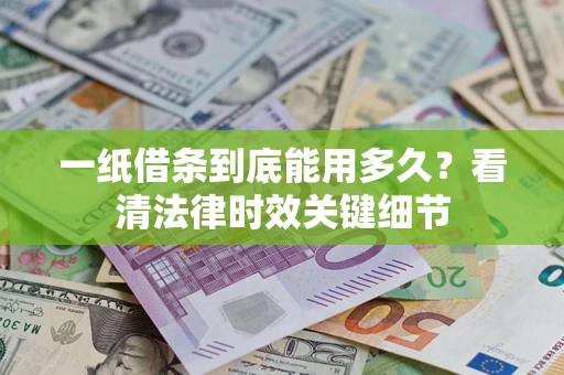 济南一纸借条到底能用多久？看清法律时效关键细节