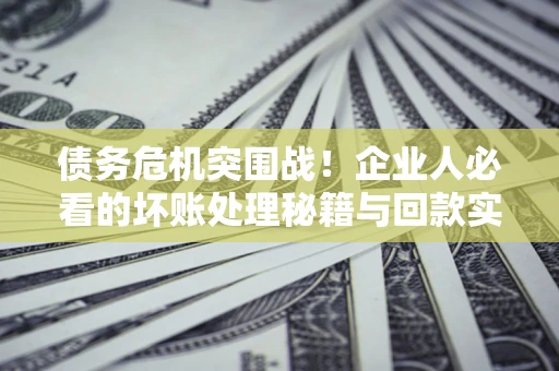 济南债务危机突围战！企业人必看的坏账处理秘籍与回款实战指南